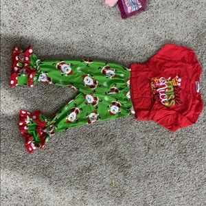 Girls 2 piece Christmas outfit size 4 NWT